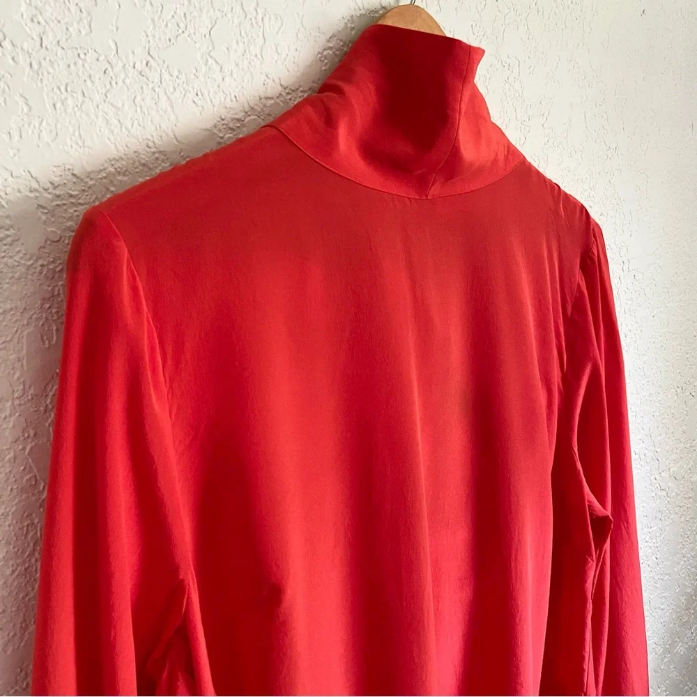 J.Crew Reversible-Bow Silk Top